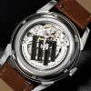Montre LIP Valentin Annapurna classique automatique bracelet cuir marron