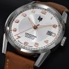 Montre LIP Valentin Annapurna classique automatique bracelet cuir marron