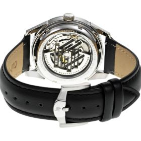Montre LIP Valentin Annapurna classique automatique bracelet cuir noir