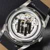 Montre LIP Valentin Annapurna classique automatique bracelet cuir noir