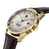 Montre LIP Annapurna classique automatique PVD doré bracelet cuir