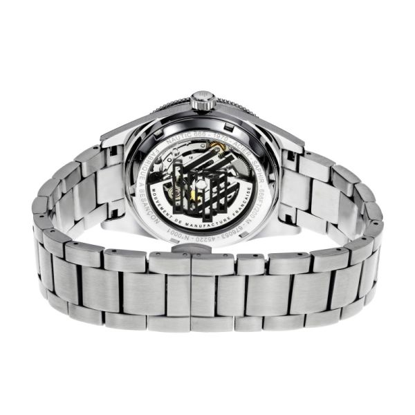 Montre LIP Nautic 666 Manufacture Cadran Gris Bracelet Acier