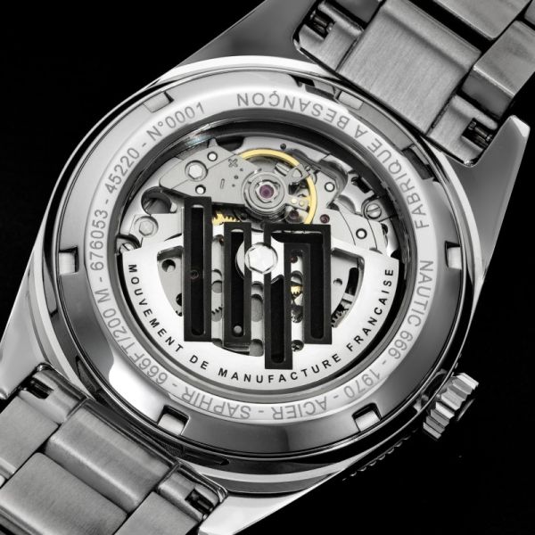 Montre LIP Nautic 666 Manufacture Cadran Gris Bracelet Acier