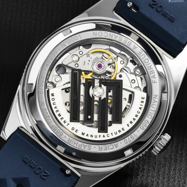 Montre LIP Nautic 666 Manufacture Cadran Bleu Bracelet Bleu