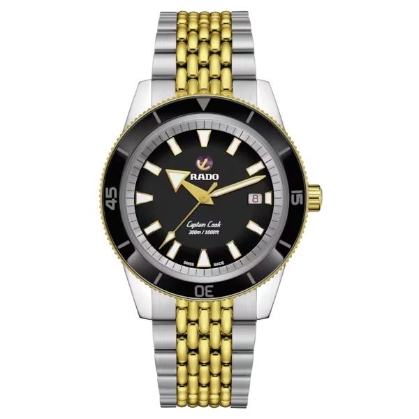 Montre Rado Captain Cook Automatic PVD Jaune 42 mm