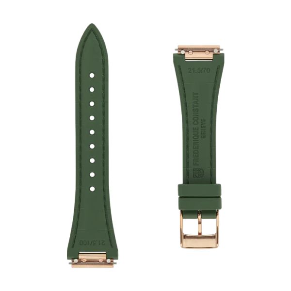 Bracelet Frederique Constant 21.5mm Caoutchouc Boucle ardillon