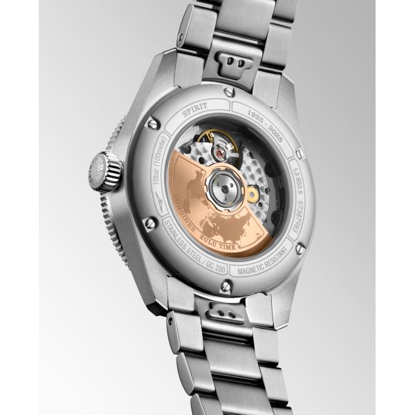 Montre Longines Spirit Zulu Time 1925 Acier Inoxydable Or Rose