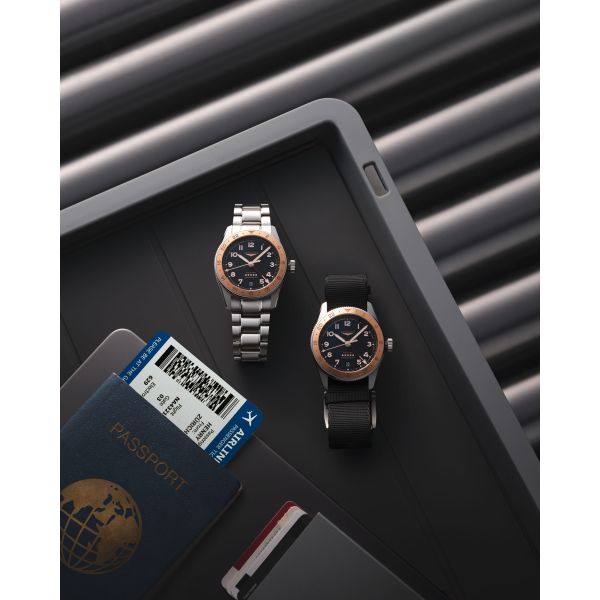 Montre Longines Spirit Zulu Time 1925 Acier Inoxydable Or Rose