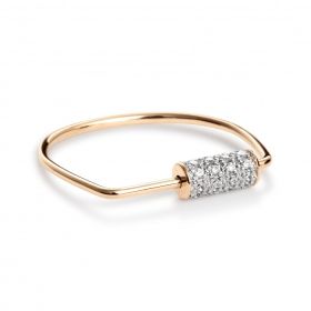 Bague Ginette NY Mini Straw DiamondRing Or Rose