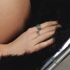 Bague Ginette NY Large Sequin Black Diamond Ring Or Rose