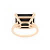 Bague Ginette NY Midnight Horizontal Onyx Ring Or Rose