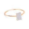 Bague Ginette NY Mini Diamond Midnight Ring Or Rose