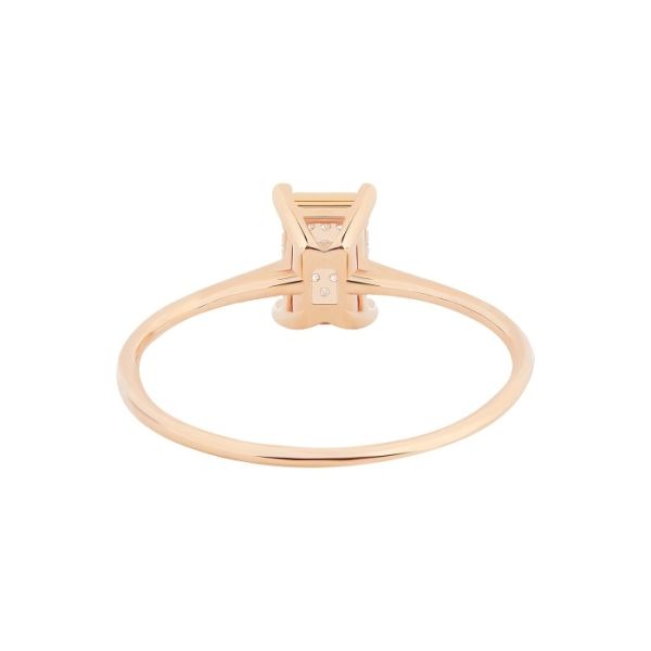 Bague Ginette NY Mini Diamond Midnight Ring Or Rose