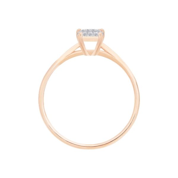 Bague Ginette NY Mini Diamond Midnight Ring Or Rose