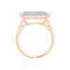Bague Ginette NY Diamond Midnight Horizontal Ring Or Rose