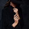 Bague Ginette NY Diamond Midnight Horizontal Ring Or Rose