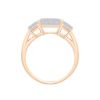 Bague Ginette NY Diamond Trio Midnight Ring Or Rose