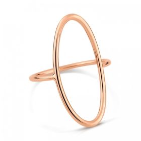 Bague Ginette NY Ellipse Ring Or Rose