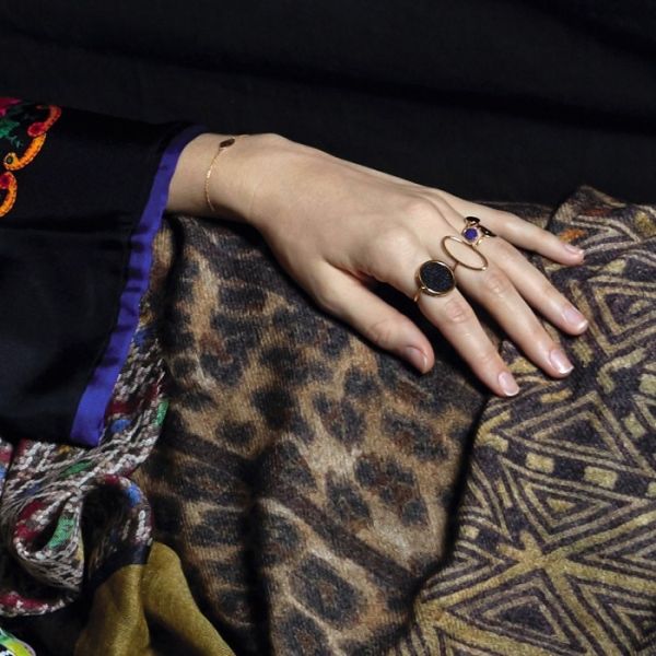 Bague Ginette NY Ellipse Ring Or Rose