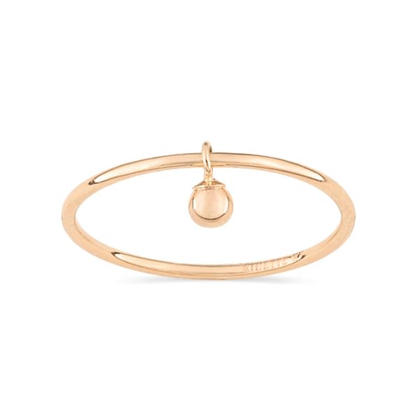Bague Ginette NY Single Tiny Beads Circle Ring Or Rose