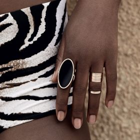 Bague Ginette NY Circle Ring Or Rose