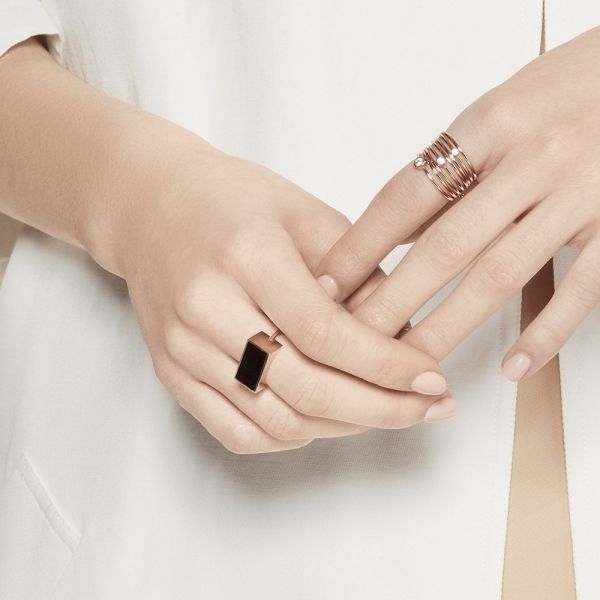 Bague Ginette NY Circle Ring Or Rose