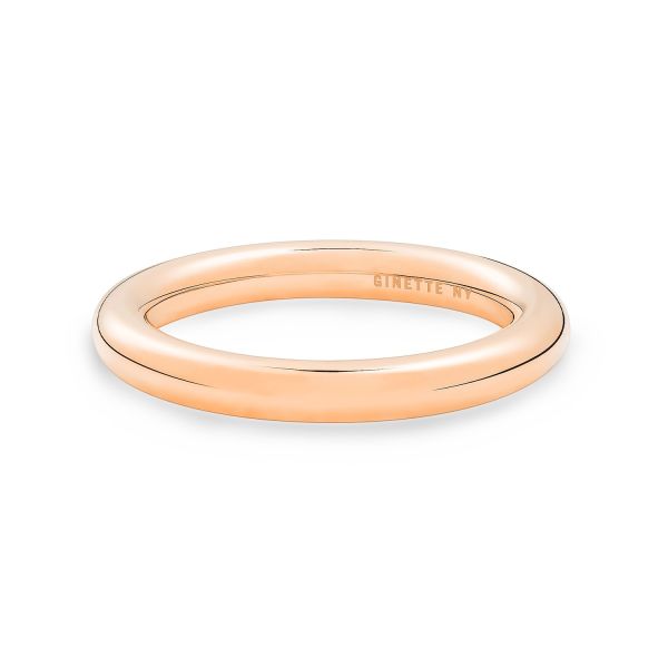 Bague Ginette NY Be Mine Domed Band Or Rose