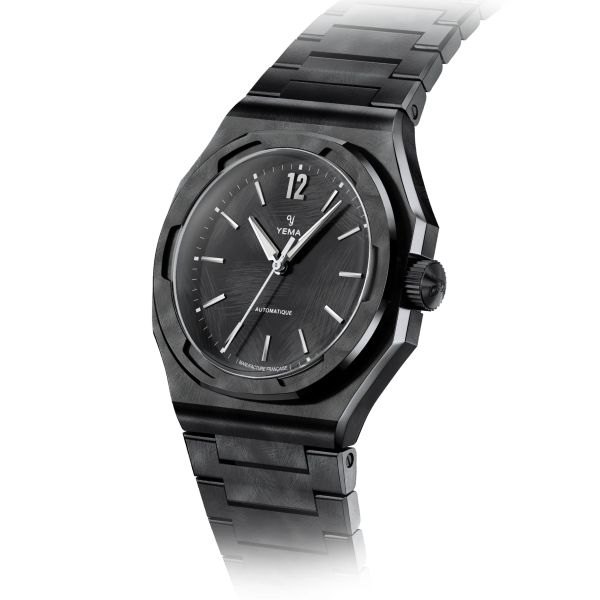 Montre Yema Wristmaster Slim CMM.20 Auto Edition Limitée Cadran Noir Bracelet Acier 39MM