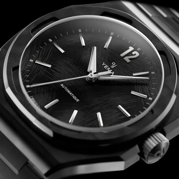 Montre Yema Wristmaster Slim CMM.20 Auto Edition Limitée Cadran Noir Bracelet Acier 39MM