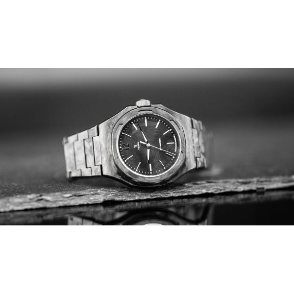 Montre Yema Wristmaster Slim CMM.20 Auto Edition Limitée Cadran Noir Bracelet Acier 39MM