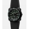 Montre Bell & Ross BR-03 Diver Lum Outline Bracelet Caoutchouc Noir