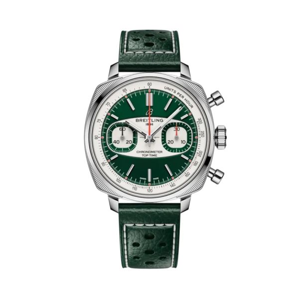 Montre Breitling Top Time B31 Racing Cadran Vert Bracelet Cuir