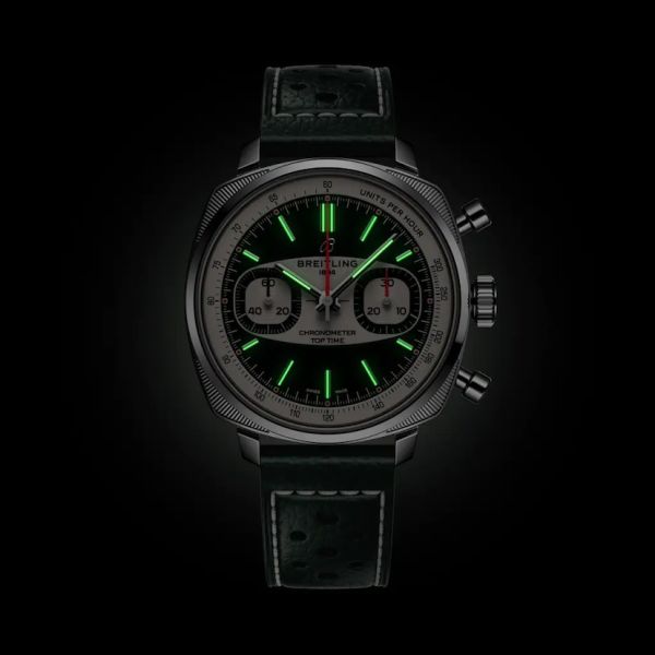 Montre Breitling Top Time B31 Racing Cadran Vert Bracelet Cuir