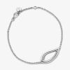 Bracelet Arthus Bertrand Palma 1 Bracelet Cordon 18cm Argent Rhodié