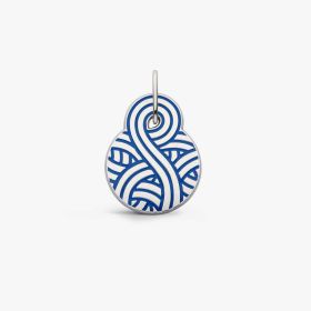 Médaille Arthus Bertrand Jordane Saget Laque Bleu Roi 30mm