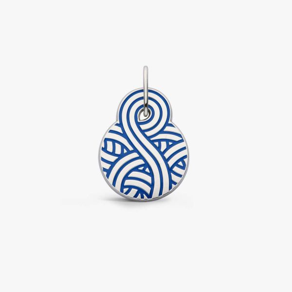 Médaille Arthus Bertrand Jordane Saget Laque Bleu Roi 30mm