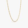 Chaine Arthus Bertrand Maille Ovale Striee 80cm Vermeil