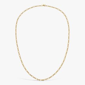 Chaine Arthus Bertrand Maille Ovale Striee 80cm Vermeil
