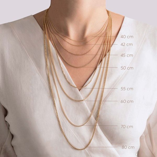 Chaine Arthus Bertrand Maille Ovale Striee 80cm Vermeil