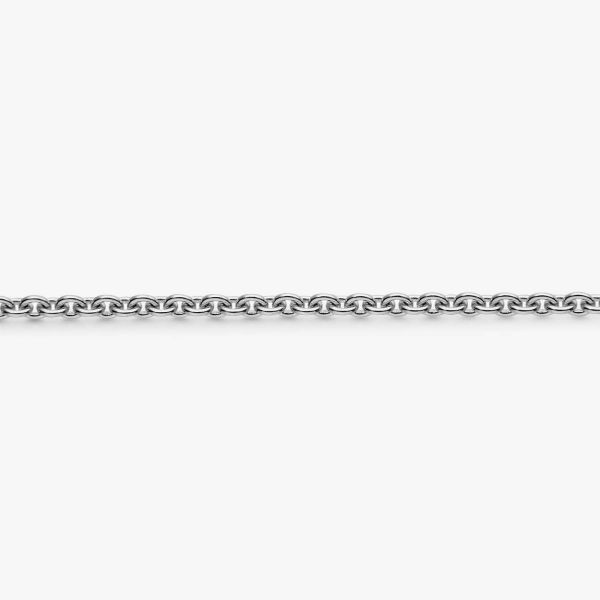 Chaine Arthus Bertrand Forçat Rond 0,50 60 Cm Argent Rhodié