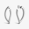 Boucles D'oreilles Arthus Bertrand Creoles Palma Argent Rhodié