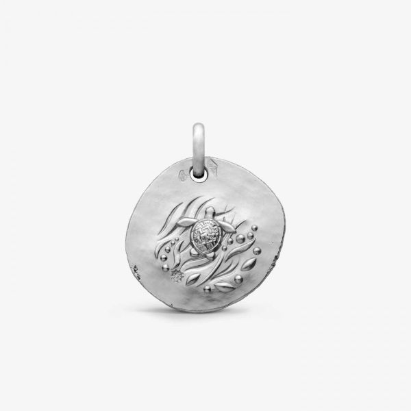Médaille Arthus Bertrand Mer Goodplanet 18mm Argent