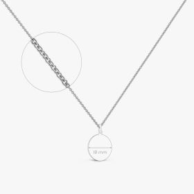 Chaine Arthus Bertrand Forçat Rond 0,50 42cm Argent