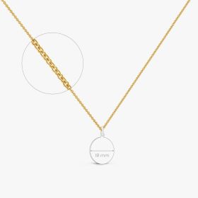 Chaine Arthus Bertrand Forçat Rond 0,50 42cm Vermeil