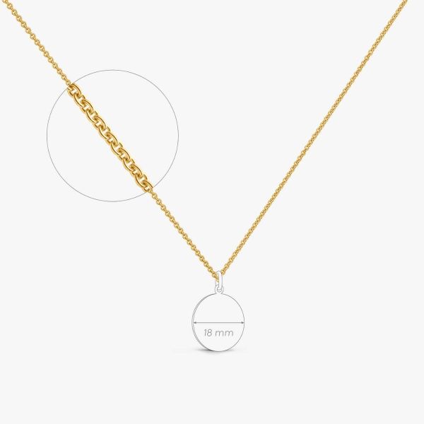 Chaine Arthus Bertrand Forçat Rond 0,50 42cm Vermeil
