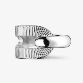 Bague Arthus Bertrand Ruban Asymetrique Argent