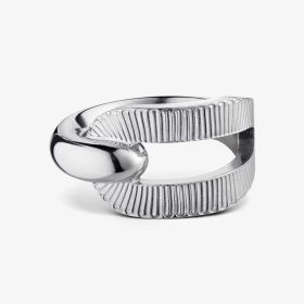 Bague Arthus Bertrand Ruban Asymetrique Argent