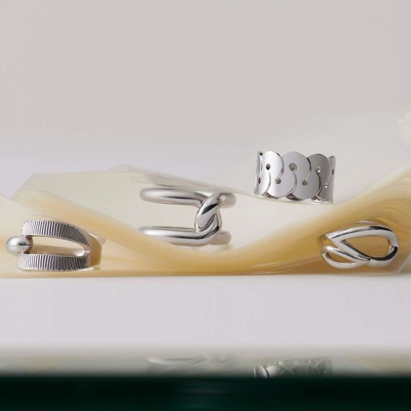 Bague Arthus Bertrand Ruban Asymetrique Argent