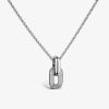 Collier Arthus Bertrand Ruban 42-40-38 Cm Argent