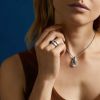 Collier Arthus Bertrand Ruban 42-40-38 Cm Argent